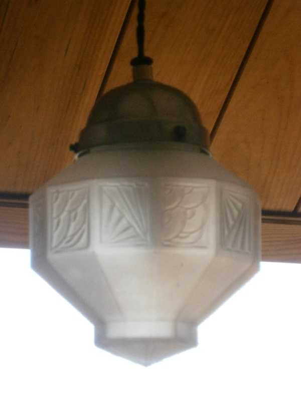 Антикварная подвесная французская лампа фонарь Модерн