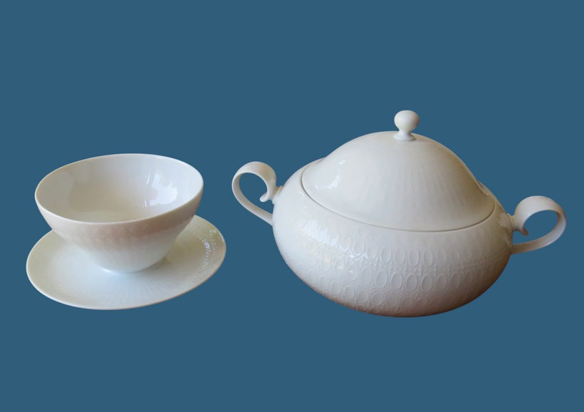Белый винтажный фарфор. Супница и соусница Rosenthal
